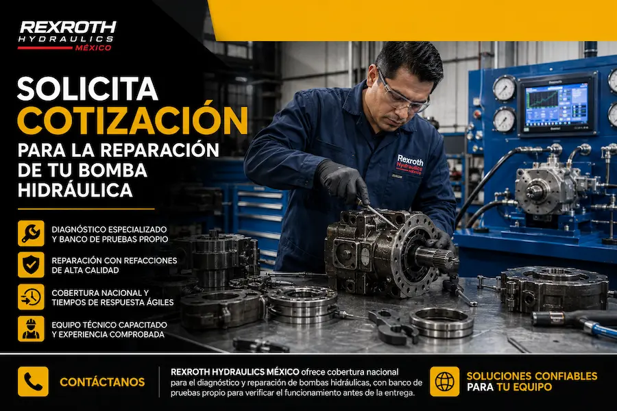 Solicita cotización para la reparación de tu bomba hidráulica